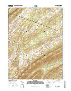 Franklinville Pennsylvania Current topographic map, 1:24000 scale, 7.5 X 7.5 Minute, Year 2016