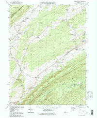 Franklinville Pennsylvania Historical topographic map, 1:24000 scale, 7.5 X 7.5 Minute, Year 1994