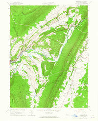 Frankstown Pennsylvania Historical topographic map, 1:24000 scale, 7.5 X 7.5 Minute, Year 1963