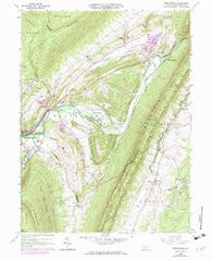 Frankstown Pennsylvania Historical topographic map, 1:24000 scale, 7.5 X 7.5 Minute, Year 1963