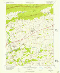 Fredericksburg Pennsylvania Historical topographic map, 1:24000 scale, 7.5 X 7.5 Minute, Year 1955