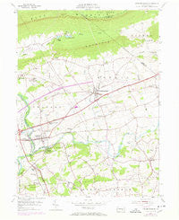 Fredericksburg Pennsylvania Historical topographic map, 1:24000 scale, 7.5 X 7.5 Minute, Year 1955