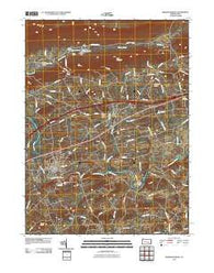 Fredericksburg Pennsylvania Historical topographic map, 1:24000 scale, 7.5 X 7.5 Minute, Year 2010