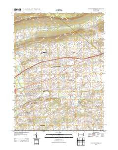 Fredericksburg Pennsylvania Historical topographic map, 1:24000 scale, 7.5 X 7.5 Minute, Year 2013