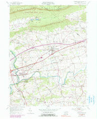Fredericksburg Pennsylvania Historical topographic map, 1:24000 scale, 7.5 X 7.5 Minute, Year 1955