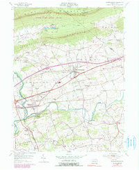 Fredericksburg Pennsylvania Historical topographic map, 1:24000 scale, 7.5 X 7.5 Minute, Year 1955
