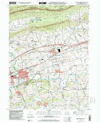 Fredericksburg Pennsylvania Historical topographic map, 1:24000 scale, 7.5 X 7.5 Minute, Year 1999