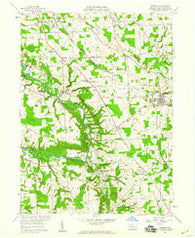 Fredonia Pennsylvania Historical topographic map, 1:24000 scale, 7.5 X 7.5 Minute, Year 1958