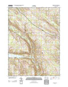 Fredonia Pennsylvania Historical topographic map, 1:24000 scale, 7.5 X 7.5 Minute, Year 2013
