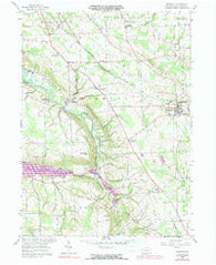 Fredonia Pennsylvania Historical topographic map, 1:24000 scale, 7.5 X 7.5 Minute, Year 1958