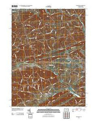 Freeburg Pennsylvania Historical topographic map, 1:24000 scale, 7.5 X 7.5 Minute, Year 2010