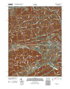 Freeburg Pennsylvania Historical topographic map, 1:24000 scale, 7.5 X 7.5 Minute, Year 2010