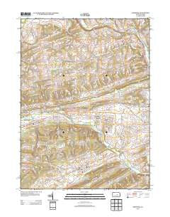 Freeburg Pennsylvania Historical topographic map, 1:24000 scale, 7.5 X 7.5 Minute, Year 2013