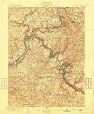 Freeport Pennsylvania Historical topographic map, 1:62500 scale, 15 X 15 Minute, Year 1909