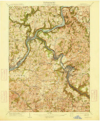 Freeport Pennsylvania Historical topographic map, 1:62500 scale, 15 X 15 Minute, Year 1909