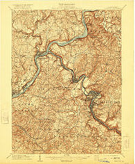 Freeport Pennsylvania Historical topographic map, 1:62500 scale, 15 X 15 Minute, Year 1909