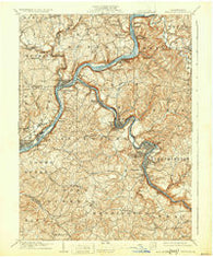 Freeport Pennsylvania Historical topographic map, 1:62500 scale, 15 X 15 Minute, Year 1909