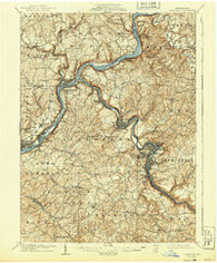 Freeport Pennsylvania Historical topographic map, 1:62500 scale, 15 X 15 Minute, Year 1909