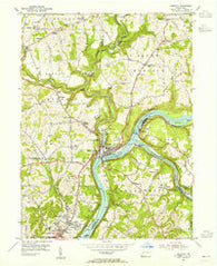 Freeport Pennsylvania Historical topographic map, 1:24000 scale, 7.5 X 7.5 Minute, Year 1953