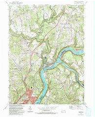 Freeport Pennsylvania Historical topographic map, 1:24000 scale, 7.5 X 7.5 Minute, Year 1993