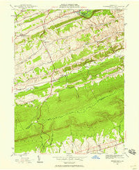 Friedensburg Pennsylvania Historical topographic map, 1:24000 scale, 7.5 X 7.5 Minute, Year 1945