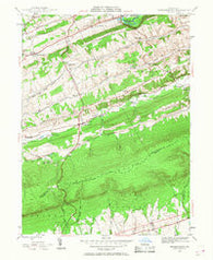 Friedensburg Pennsylvania Historical topographic map, 1:24000 scale, 7.5 X 7.5 Minute, Year 1945