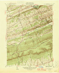 Friedensburg Pennsylvania Historical topographic map, 1:31680 scale, 7.5 X 7.5 Minute, Year 1946