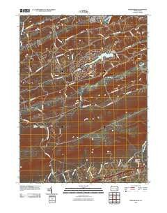 Friedensburg Pennsylvania Historical topographic map, 1:24000 scale, 7.5 X 7.5 Minute, Year 2010