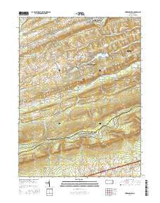 Friedensburg Pennsylvania Current topographic map, 1:24000 scale, 7.5 X 7.5 Minute, Year 2016