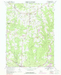 Fryburg Pennsylvania Historical topographic map, 1:24000 scale, 7.5 X 7.5 Minute, Year 1967