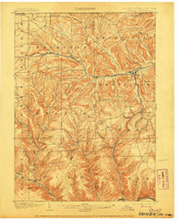 Gaines Pennsylvania Historical topographic map, 1:62500 scale, 15 X 15 Minute, Year 1900