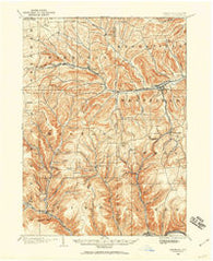 Gaines Pennsylvania Historical topographic map, 1:62500 scale, 15 X 15 Minute, Year 1899