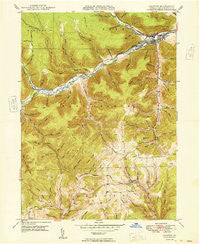 Galeton Pennsylvania Historical topographic map, 1:24000 scale, 7.5 X 7.5 Minute, Year 1949