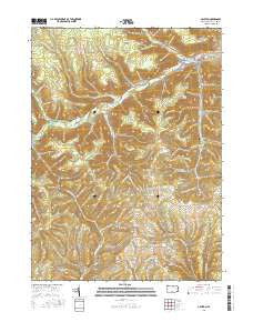 Galeton Pennsylvania Current topographic map, 1:24000 scale, 7.5 X 7.5 Minute, Year 2016