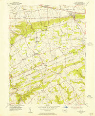 Gap Pennsylvania Historical topographic map, 1:24000 scale, 7.5 X 7.5 Minute, Year 1955