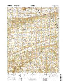 Gap Pennsylvania Current topographic map, 1:24000 scale, 7.5 X 7.5 Minute, Year 2016