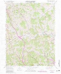 Garards Fort Pennsylvania Historical topographic map, 1:24000 scale, 7.5 X 7.5 Minute, Year 1961