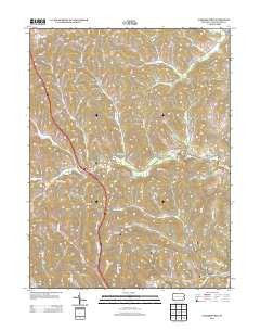 Garards Fort Pennsylvania Historical topographic map, 1:24000 scale, 7.5 X 7.5 Minute, Year 2013
