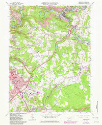Geistown Pennsylvania Historical topographic map, 1:24000 scale, 7.5 X 7.5 Minute, Year 1964