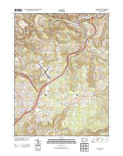 Geistown Pennsylvania Historical topographic map, 1:24000 scale, 7.5 X 7.5 Minute, Year 2013