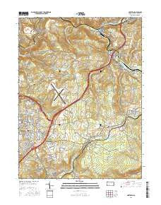 Geistown Pennsylvania Current topographic map, 1:24000 scale, 7.5 X 7.5 Minute, Year 2016