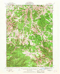 Genesee Pennsylvania Historical topographic map, 1:62500 scale, 15 X 15 Minute, Year 1932