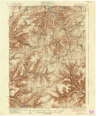 Genesee Pennsylvania Historical topographic map, 1:62500 scale, 15 X 15 Minute, Year 1937