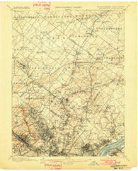 Germantown Pennsylvania Historical topographic map, 1:62500 scale, 15 X 15 Minute, Year 1899
