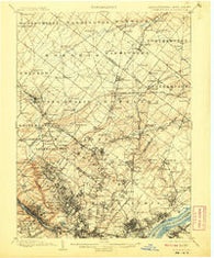 Germantown Pennsylvania Historical topographic map, 1:62500 scale, 15 X 15 Minute, Year 1899