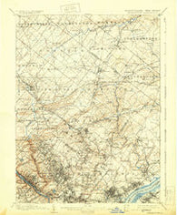 Germantown Pennsylvania Historical topographic map, 1:62500 scale, 15 X 15 Minute, Year 1899