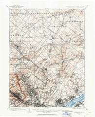 Germantown Pennsylvania Historical topographic map, 1:62500 scale, 15 X 15 Minute, Year 1894