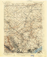 Germantown Pennsylvania Historical topographic map, 1:62500 scale, 15 X 15 Minute, Year 1899