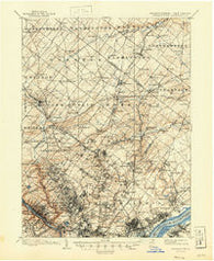 Germantown Pennsylvania Historical topographic map, 1:62500 scale, 15 X 15 Minute, Year 1899