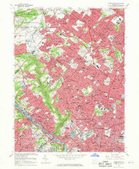 Germantown Pennsylvania Historical topographic map, 1:24000 scale, 7.5 X 7.5 Minute, Year 1967